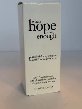 Philosophy When Hope Is Not Enough Facial Firming Serum Anti-Aging New